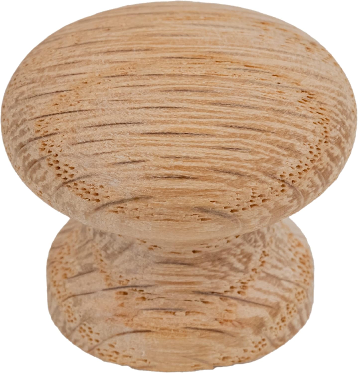 Solid Oak Drawer Knob | Diameter: 1" | Wooden Handle for Antique Cabinet Door, Dresser Drawer, Desk | Furniture Reproduction Hardware | DK4-O
