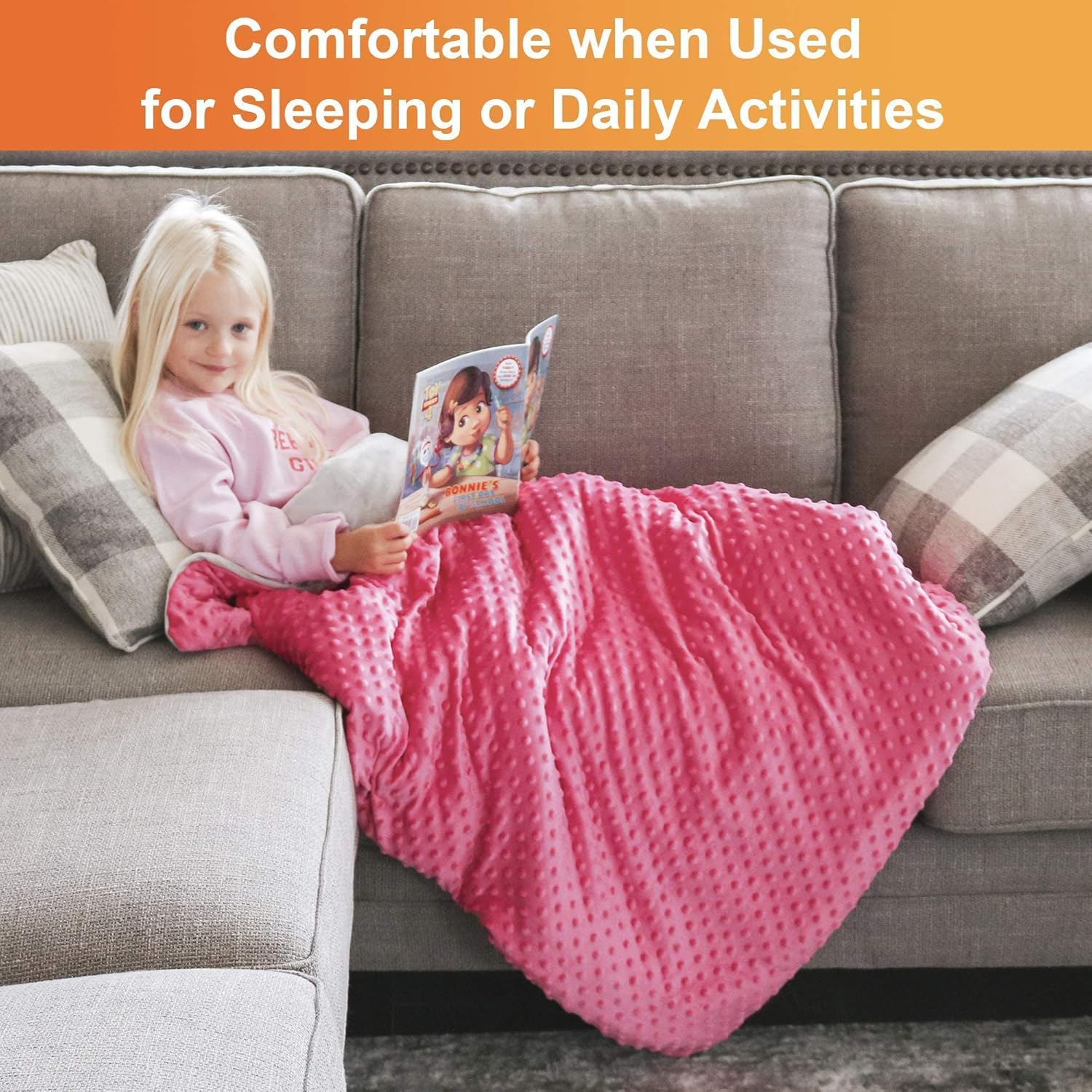 70% оƒƒ Evеrуthіng Super-Soft Kids Weighted Blanket 5 Pounds - Weighted Blanket for Kids with Easy to Clean, Washable Minky Cover - 36x48 Inches 5lbs Small Heavy Blanket for Girls and Boys