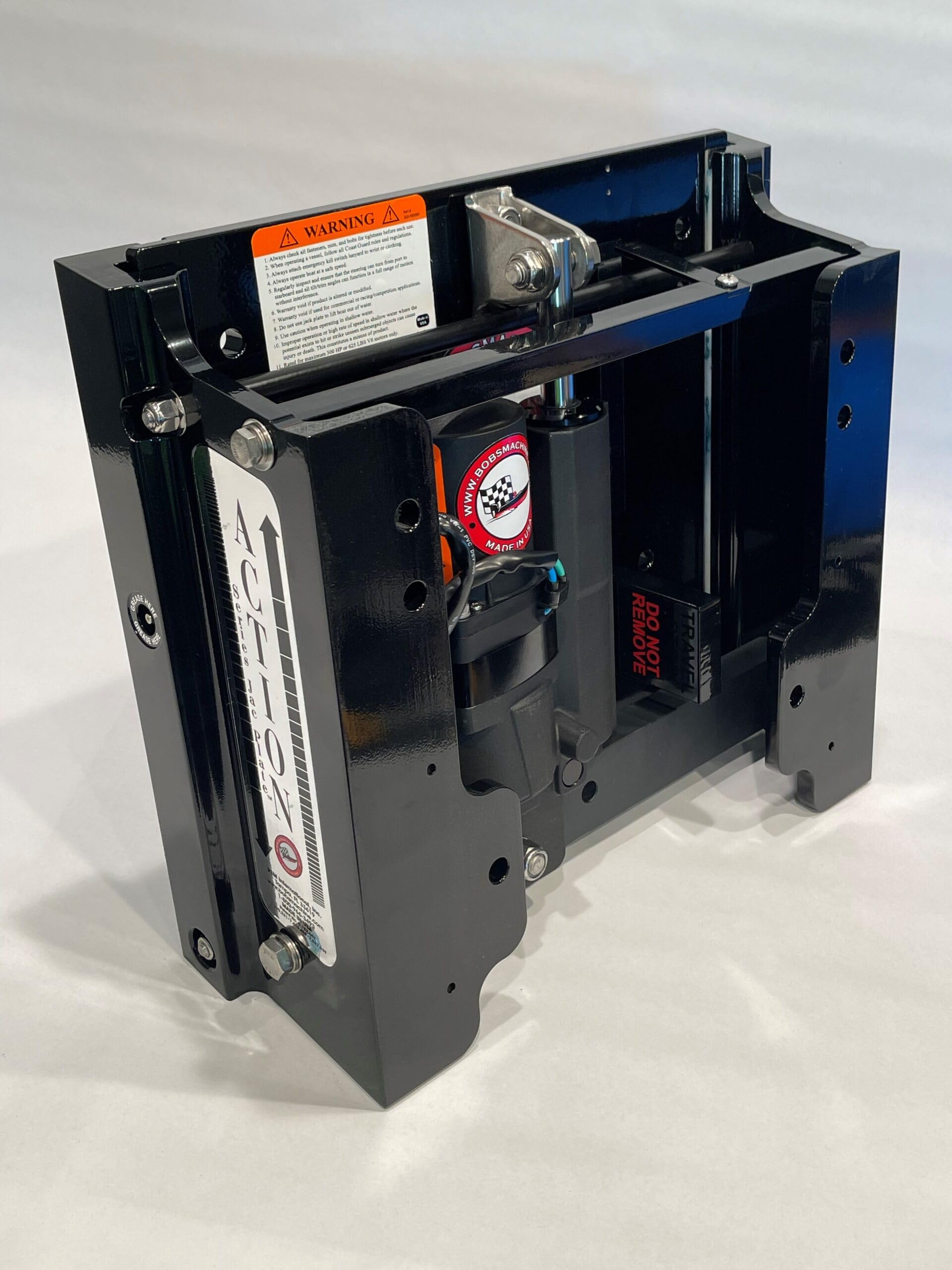 Bob's Machine100-106010P Jack Plate Action Series 6" - Powder Coated Gloss Black