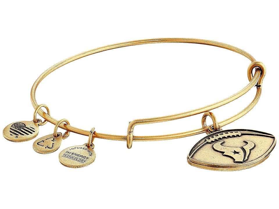 

Alex and Ani NFL Houston Texans Football Bangle (Rafaelian Gold) Charms Bracelet