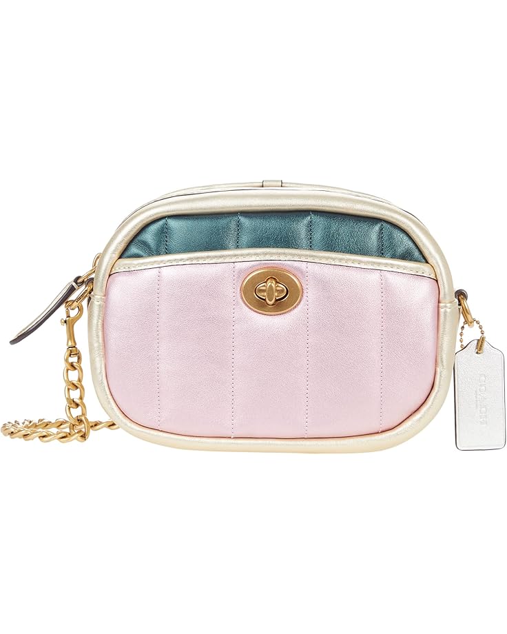COACH Metallic Quilted Leather ColorBlock Camera Bag 6pm