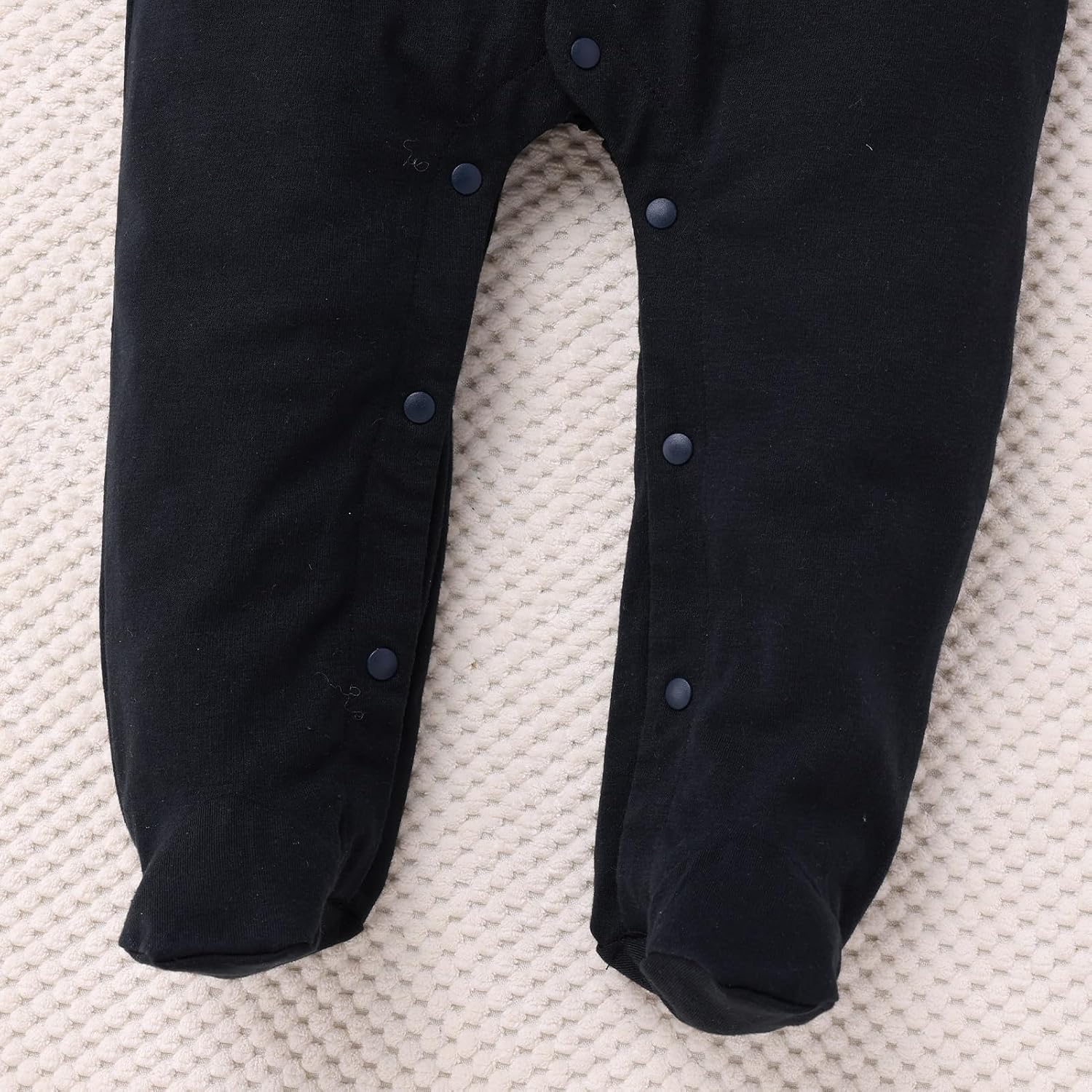 IDOPIP Baby Boy Tuxedo Onesie Gentleman Bowtie Jumpsuit Footies Romper Newborn One Piece Formal Suit Baptism Birthday Outfit - Image 6