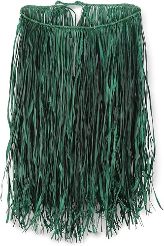 Beistle Falda Hula de rafia extra grande suministros para fiesta color verde