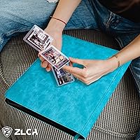 Vista 3 de ZLCA Top Loaders - Carpeta de tarjetas, soporte para álbum de tarjetas coleccionables de 9 bolsillos para cargador superior de 3 x 4 pulgadas, funda