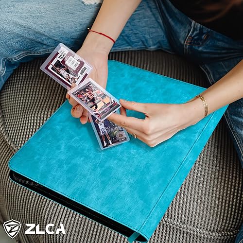 Miniatura 3 de ZLCA Toploader - Carpeta de tarjetas, soporte para álbum de tarjetas coleccionables de 9 bolsillos para cargador superior de 3 x 4 pulgadas, funda