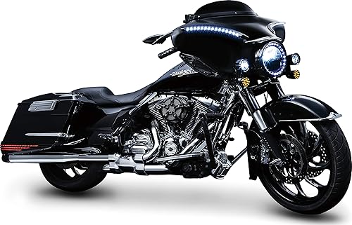 Miniatura 4 de Kuryakyn 7784 Accesorio de acento para motocicleta cubierta de enfriador de aceite para motocicletas Harley-Davidson Touring 2011-16, cromo