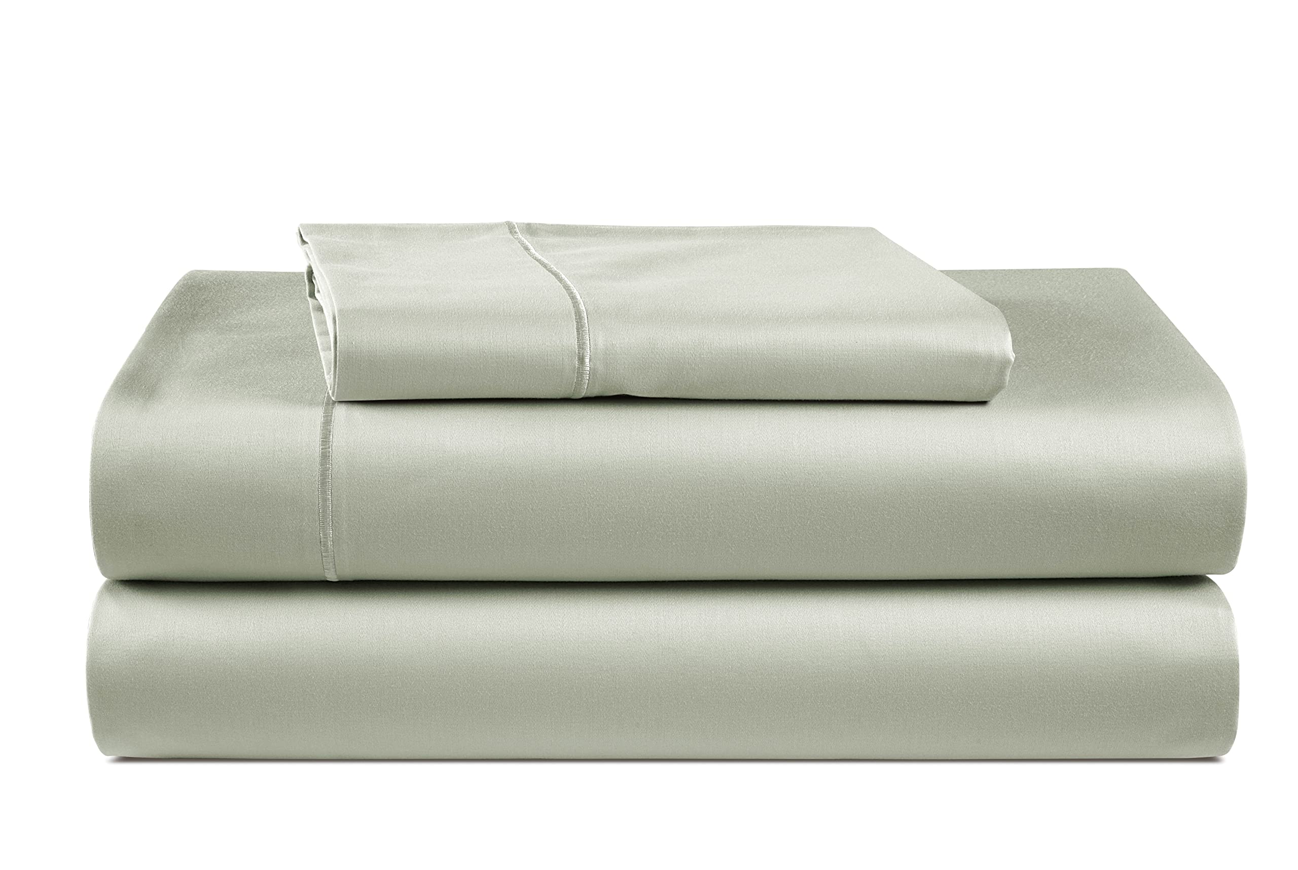 100% Egyptian Cotton Sheet Set Queen Size – Silky Sateen Weave Queen Sheet Set for Winter Sleep Comfort, 15" Snug Fit Deep Pocket, Breathable & Durable, Hotel-Quality Soft Luxury You Can Feel - Taupe — view 21