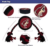 Vista 20 de Pets First Juguete de goma resistente para perros y gatos - NHL Washington Capitals - Remolcador de cuerda resistente para perros y gatos