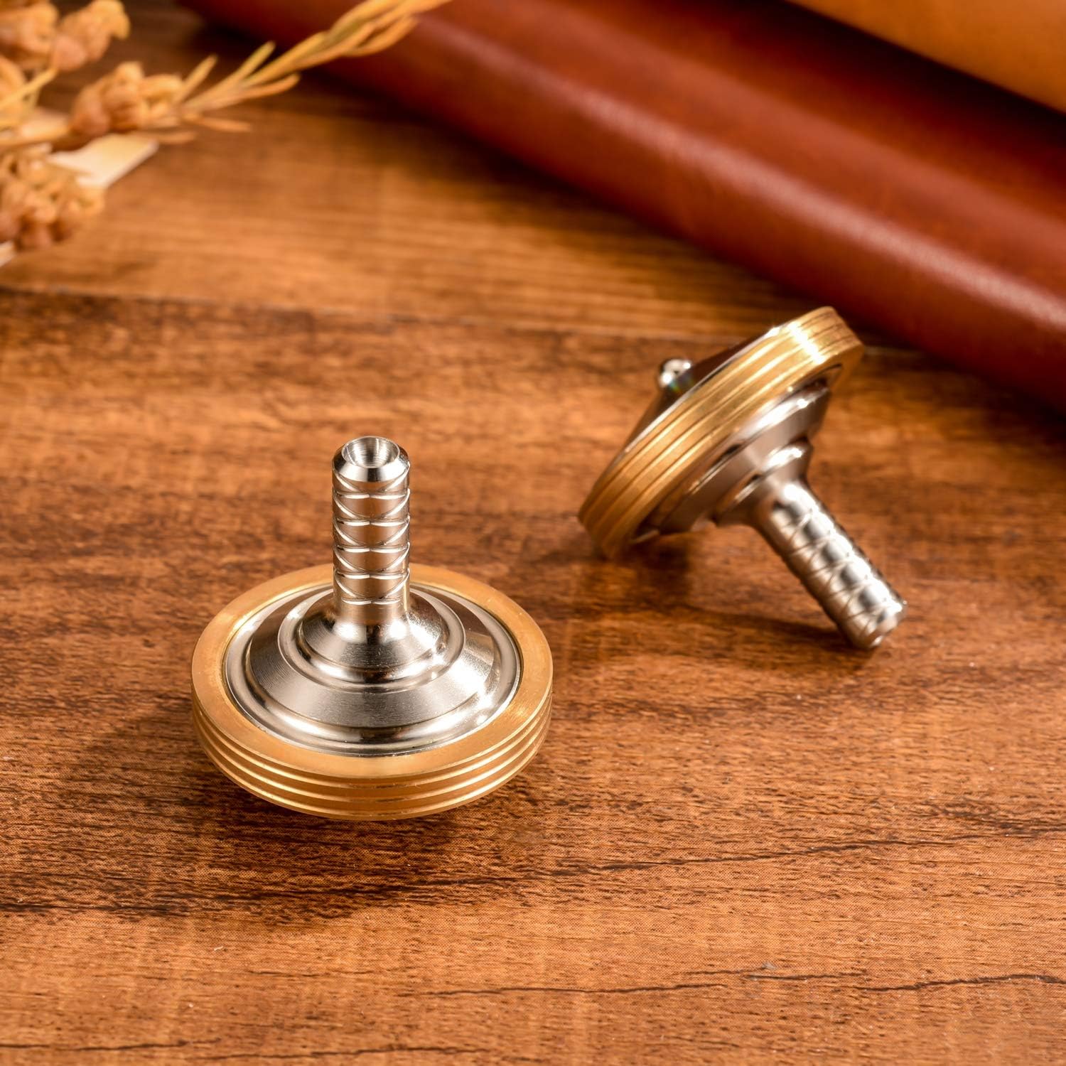 Joytech Spinning Top Precision Gyroscope Kill Time Metal Balance Toy Stainless Steel T006