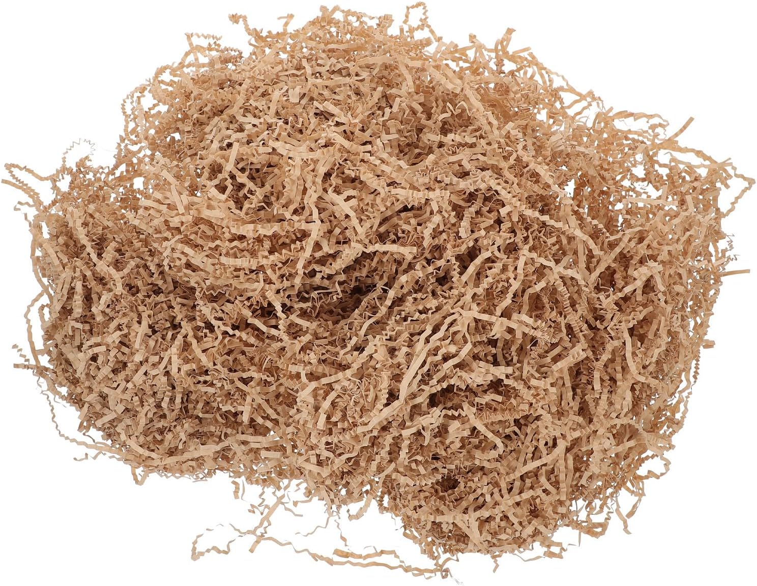 HEALEEP Crinkle Cut Raffia Paper Filler 1kg Kraft Brown Decorative Shredded Packing Paper for Boxes Basket Filling Birthday and Holiday Wrapping