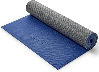 Sunny Health & Fitness Exercise Yoga Mats - Non-Slip Support for Home & Gym | Supportive Comfort, Non-Slip, Durable & Portable, Yoga, Pilates, Meditation, Stretching, Floor Workouts, Multi-Size