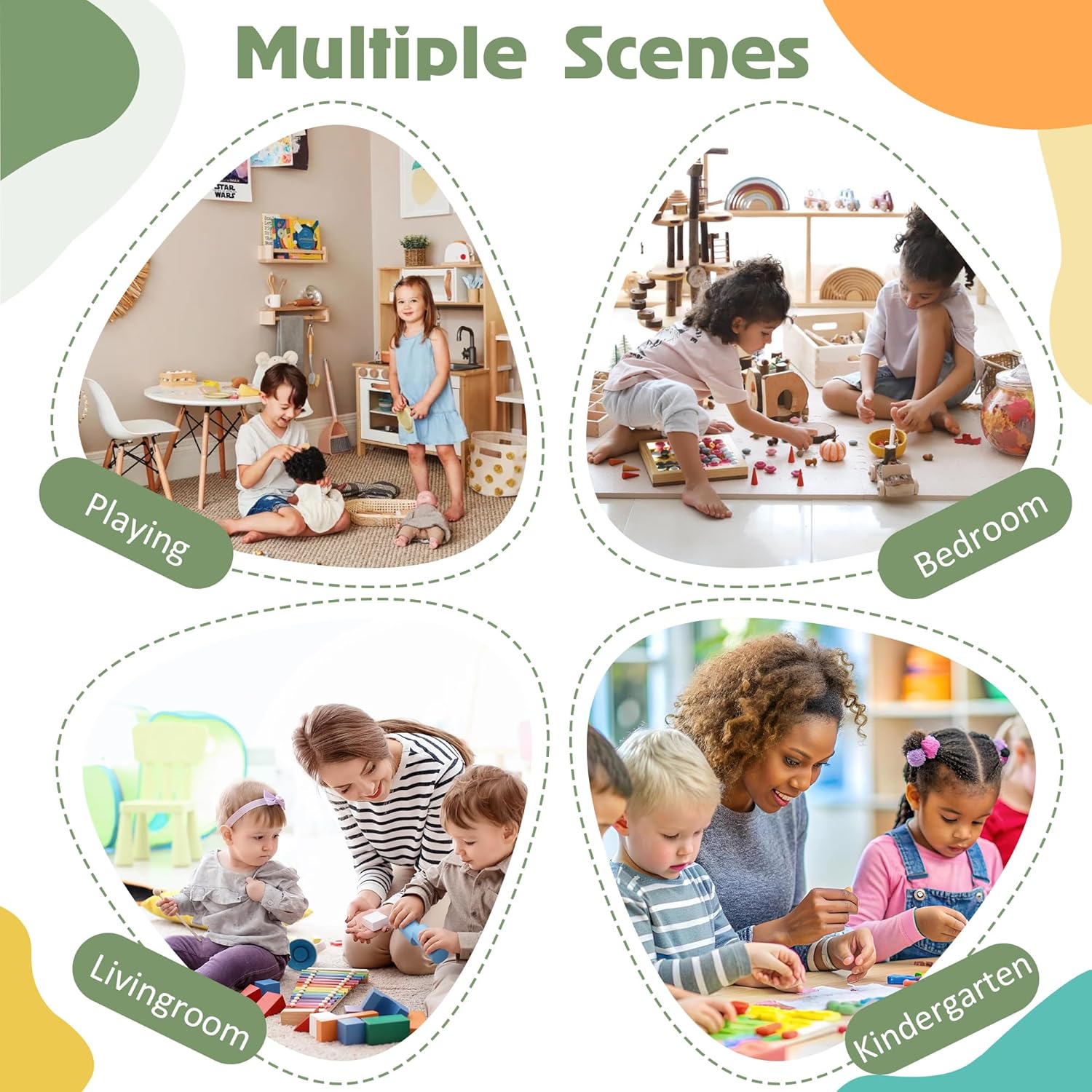 3 in 1 Kids Construction Play Table and Chairs Set with Storage Drawers, Kid Activity Table Built-in Baseplate Compatible with Lego & Duplo Bricks