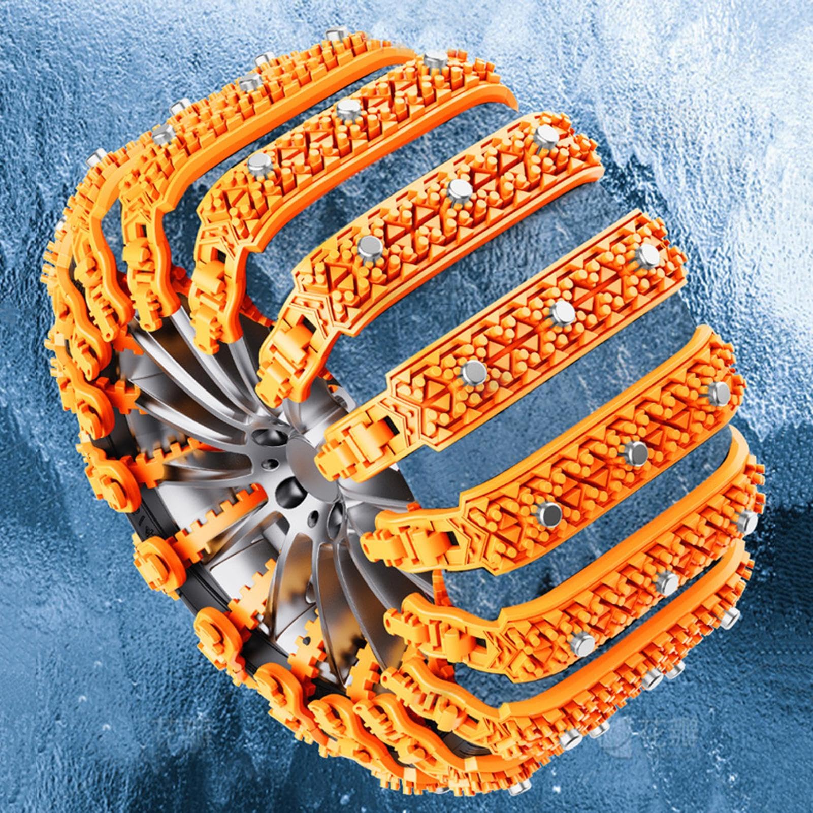 10 Pièces Attaches Zip Neige Pour Pneus Caoutchouc Oxford 86cm Chaînes À Neige Pour Voiture Chaînes Pneus D'hiver Pour Véhicule Voiture SUV Camion Conduite