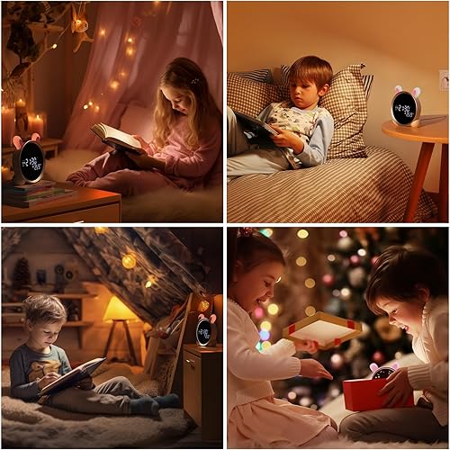 Miniatura 3 de Reloj despertador para niños con luz nocturna, OK to Wake Clock para niños, reloj de permanencia en la cama y entrenamiento para dormir,