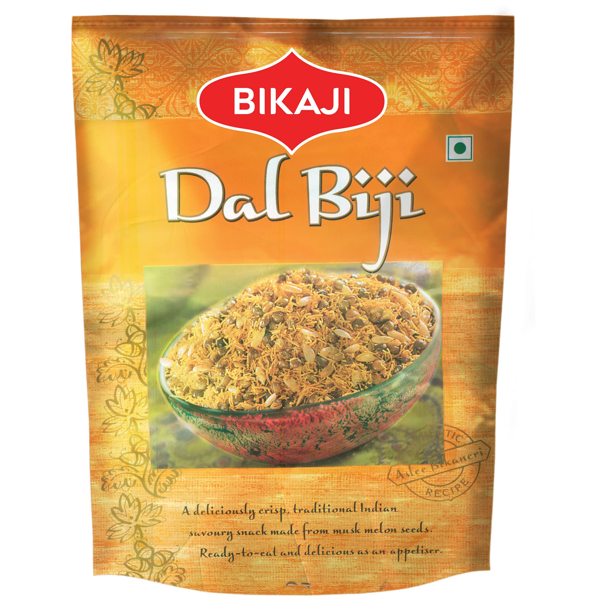 Dal Biji Namkeen - 200g Pouch | Crispy & Crunchy Traditional Namkeen | Mildly Spiced & Flavorful | Made with All Natural Ingredients | Product of India