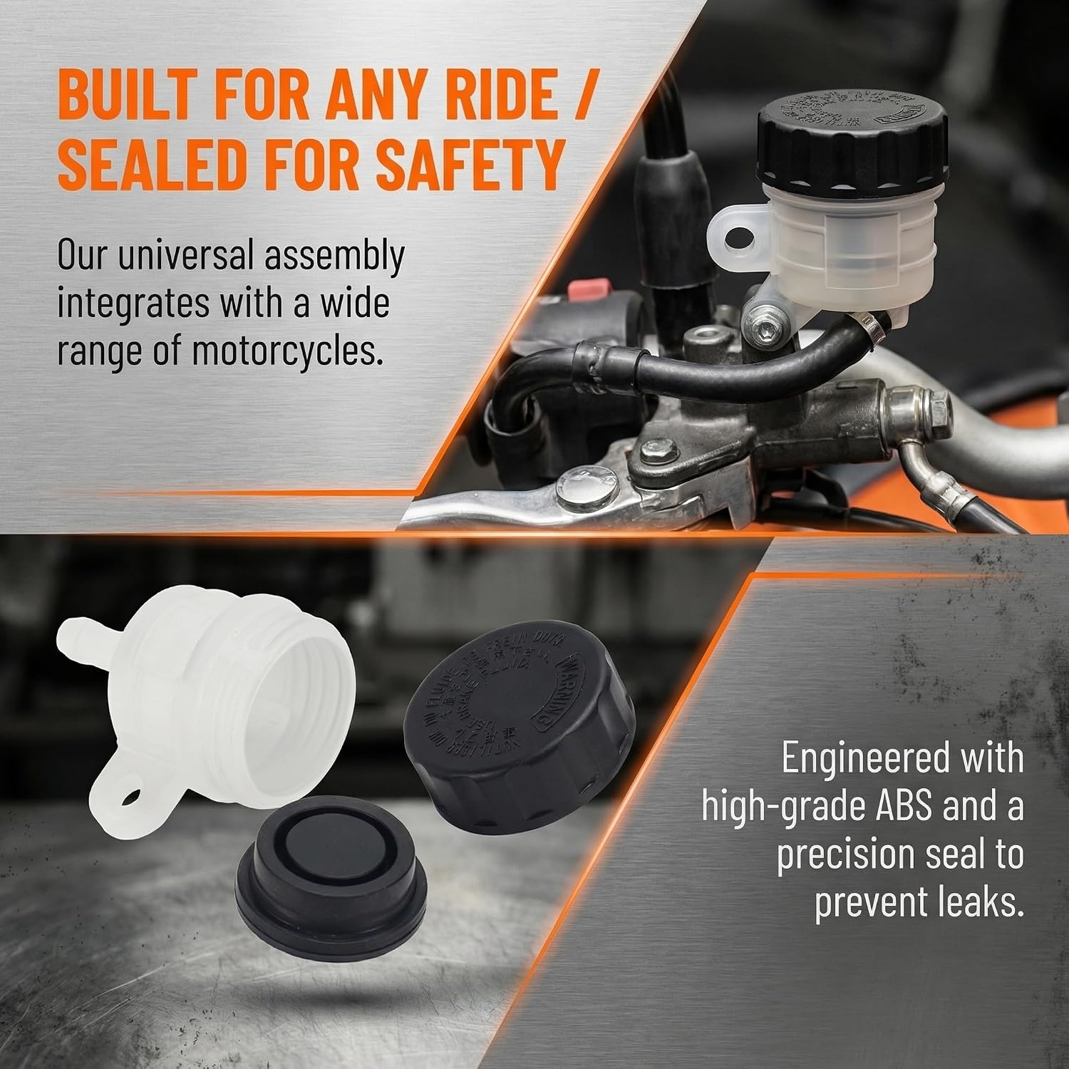 Motorcycle Universal Master Cylinder Fluid Oil Reservoir Clutch Tank Fluid Oil Cup Reservoir fits Honda Yamaha Kawasaki SUZUKI