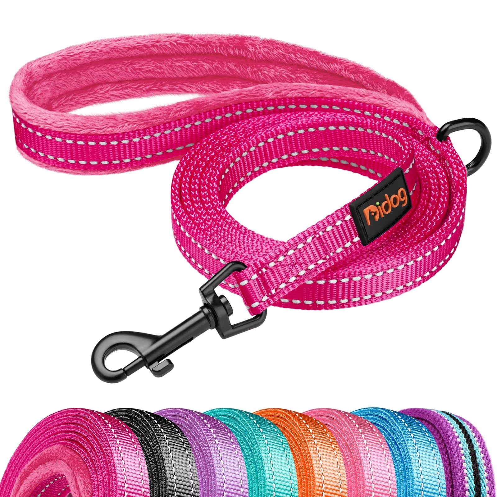 Didog 6 FT Hot Pink Reflective Dog Leash