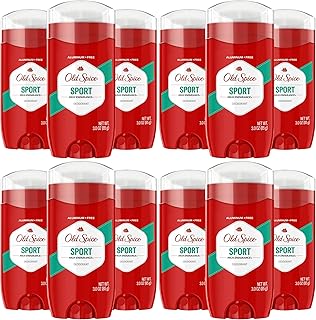 Old Spice Aluminum Free Deodorant For Men, High Endurance, 24/7 Sweat Defense & Odor Protection to Eliminate Odors, 24/7 Freshness & Lasting Scent, Sport Scent, 3.0 oz (Pack of 12)