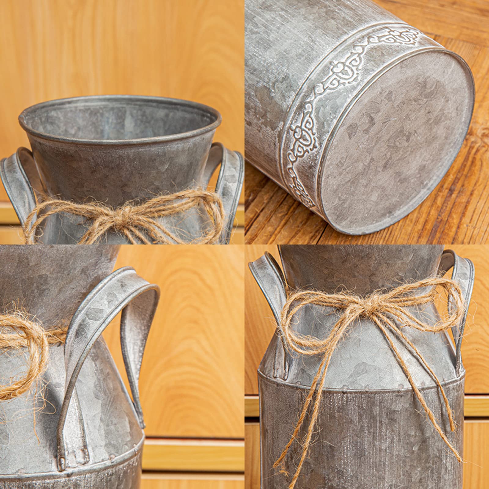 Amazon.com: TIMRIS Vintage Galvanized Milk Can, Farmhouse