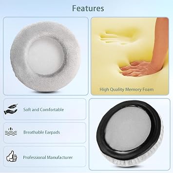 Replacement for Earpads Beyerdynamic DT 990 PRO DT 770 DT990 DT770 PRO Headphones Ear pads Cushion(Soft Fabric/High-grade Foam)