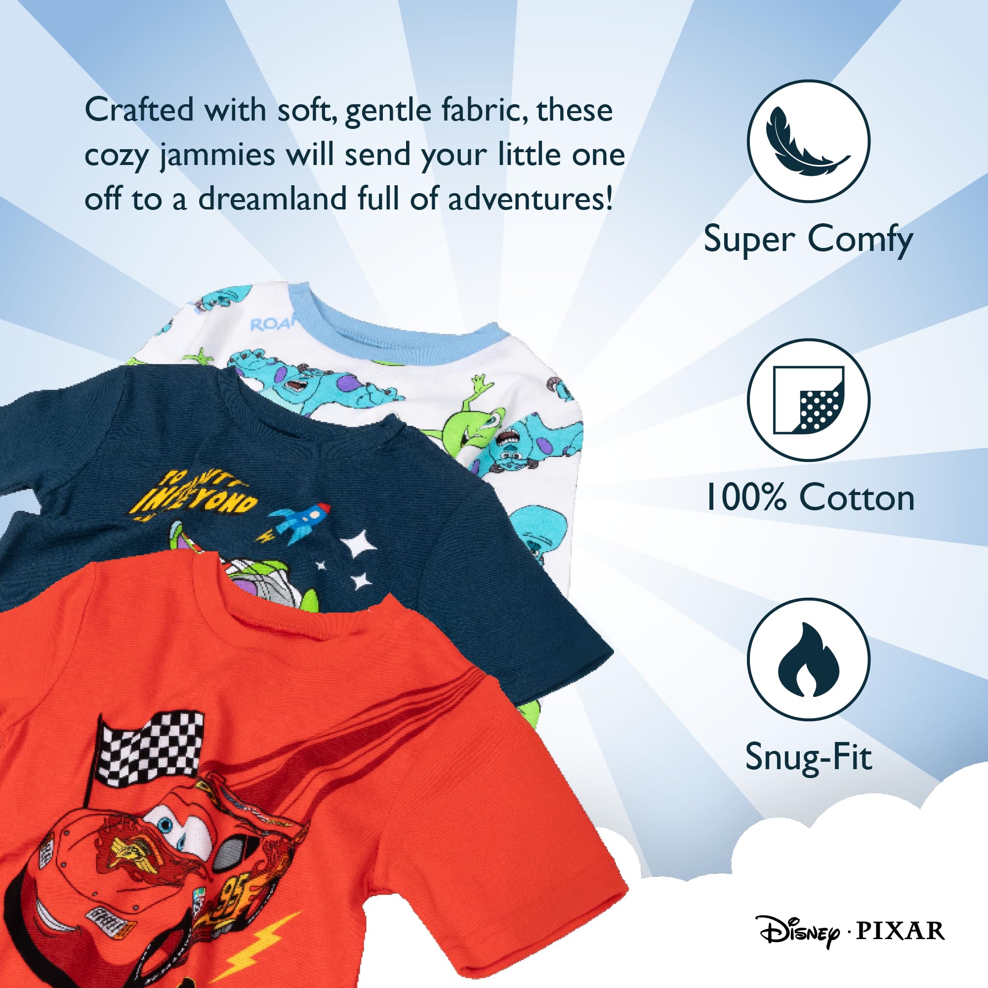 Disney Ensemble de Pijama (Lot de 6) Mixte Enfant