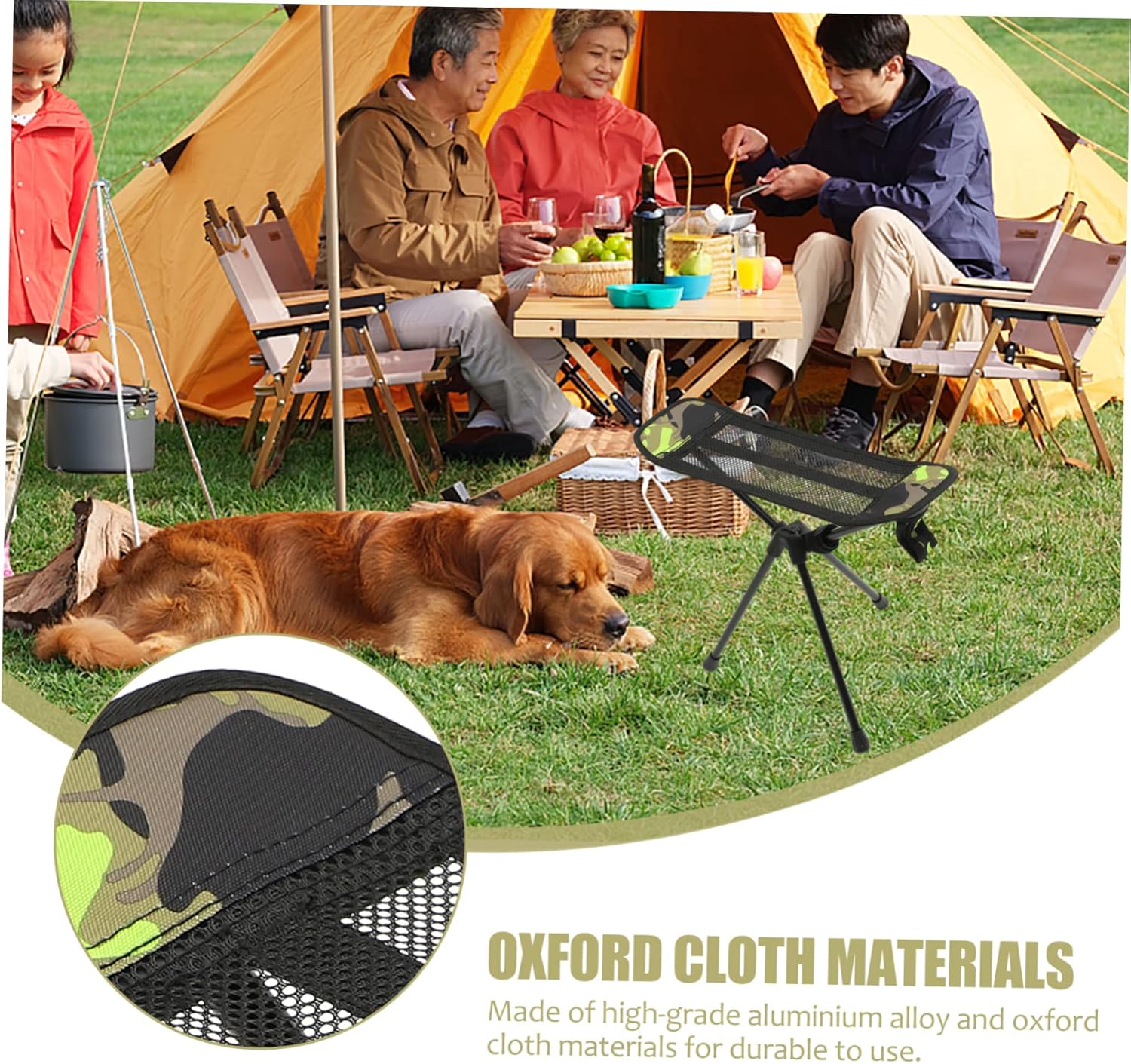 Outdoor Folding Stool Portable Camping Chair Compact Folding Stool Leisure Fishing Seat