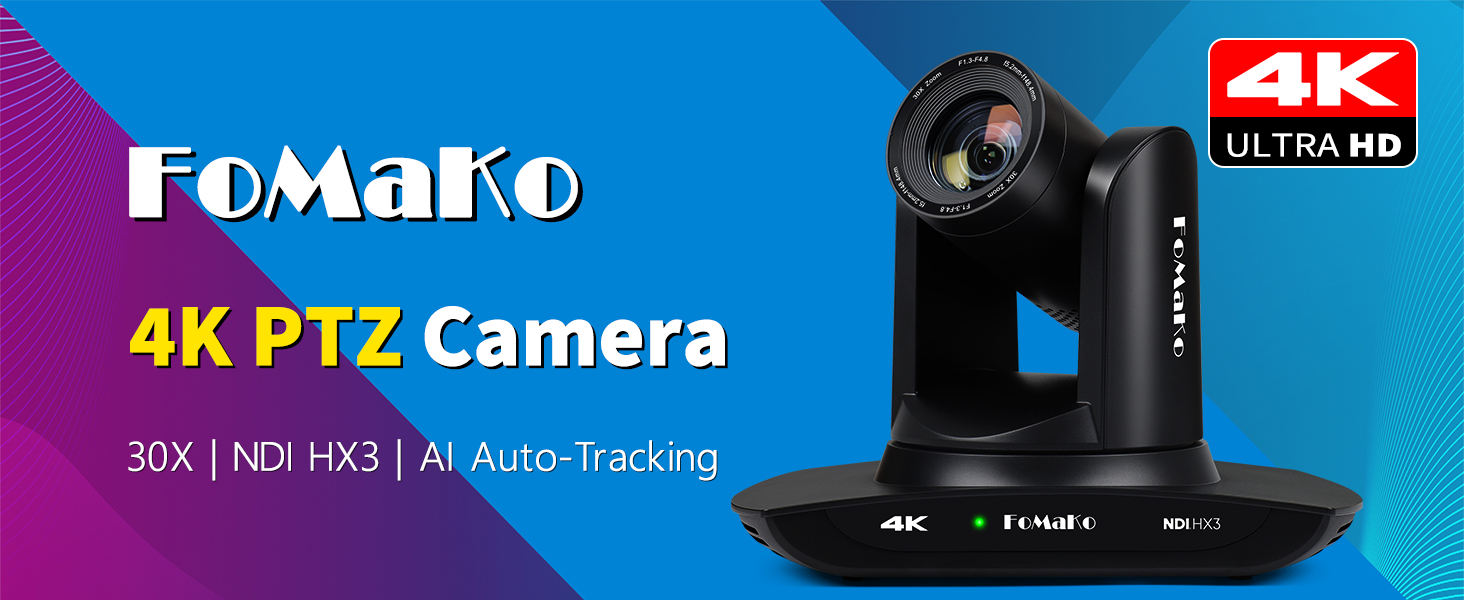 Amazon.com : FoMaKo K30NS 4K 30x Optical Zoom PTZ Camera with NDI