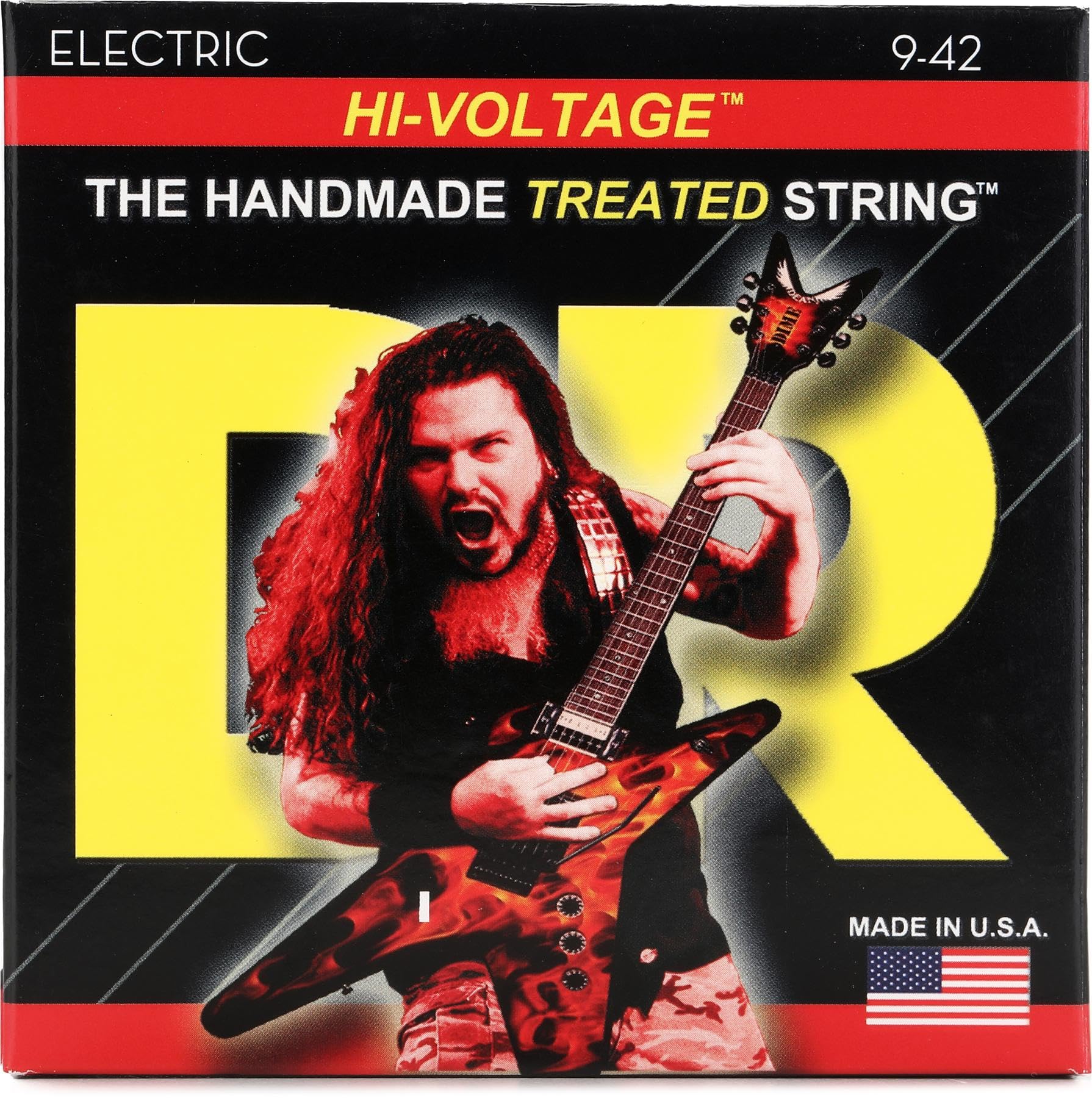 DR Strings HI-VOLTAGE™ DIMEBAG DARRELL - Corde per chitarra elettrica nichelate: Light 9-42