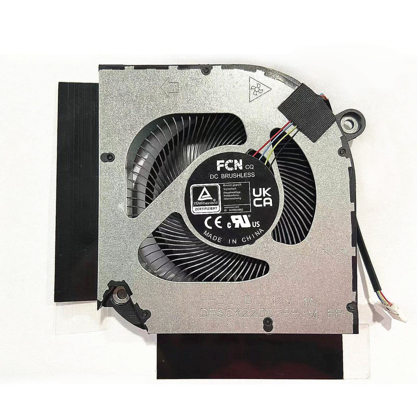 Fleshy Leaf New CPU+GPU Cooling Fan Replacement for Acer Nitro 5 AN515-58 AN517-55 AN515-46 N22C1 PH317-55 PH315-55 PH317-56 12V DFSCK22D05883M FPDG DFSCL12E16486M FPDH