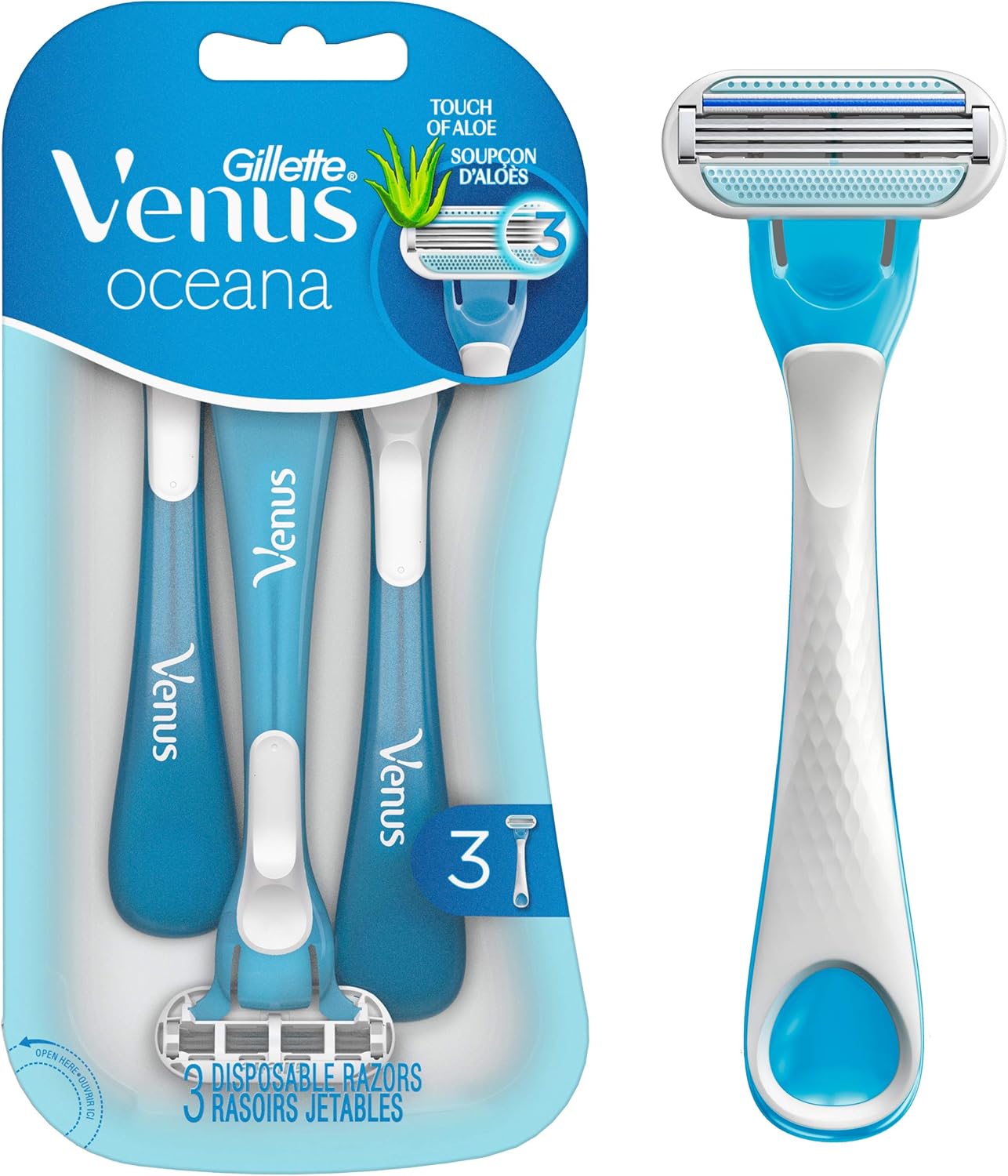 Gillette Venus Oceana Women's Disposable Razor 3 Razors Buy Online