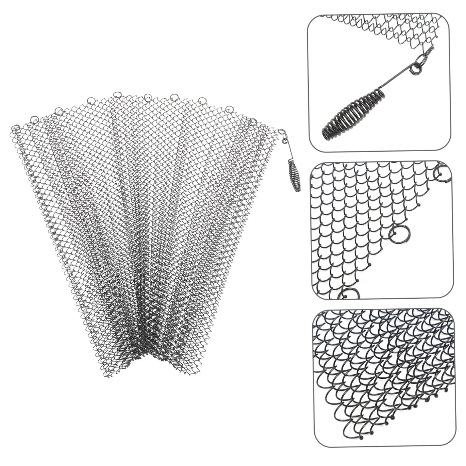 Panneaux Pare-Étincelles de Cheminée en Maille de Fer, 2 Pièces