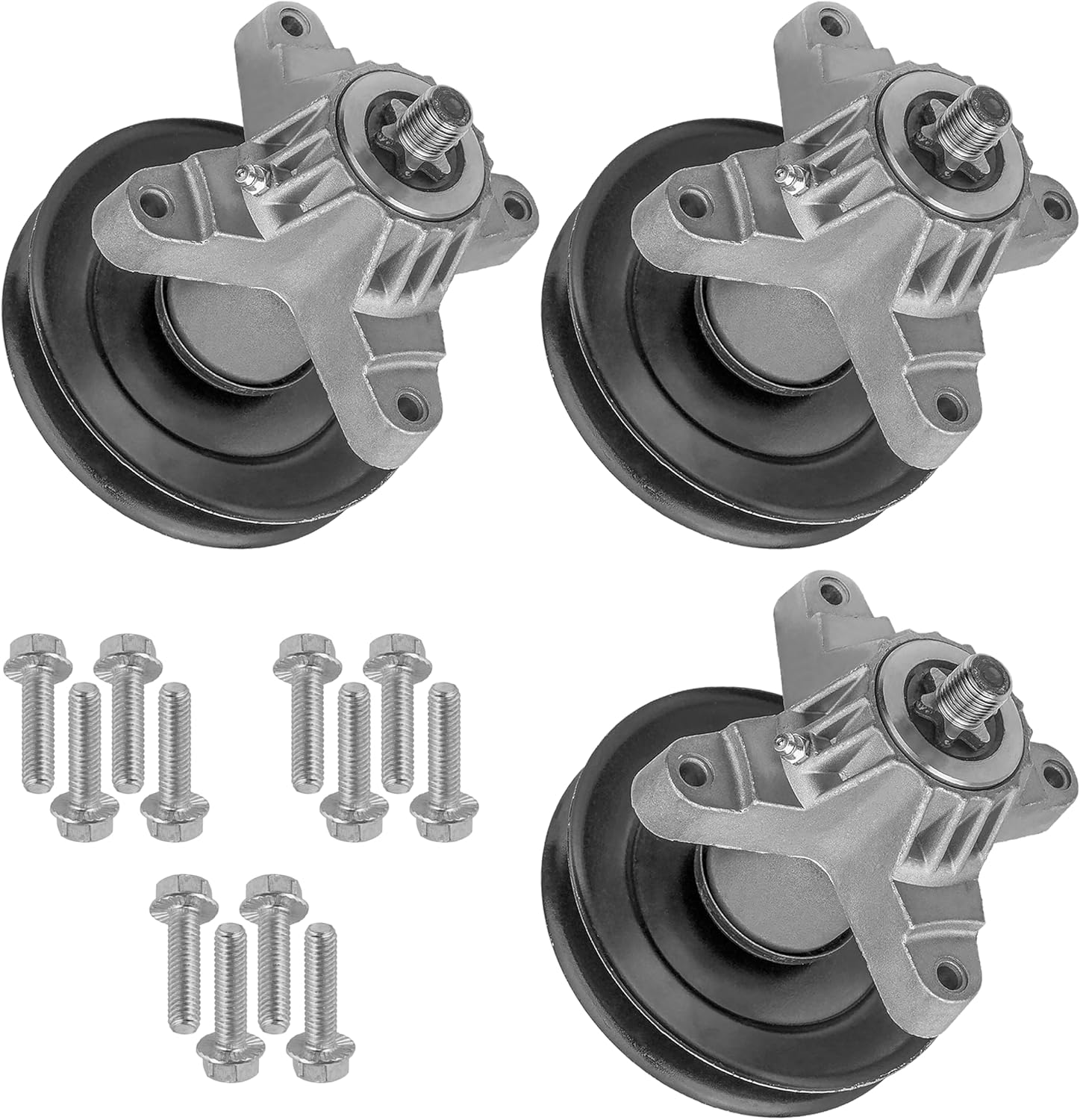 Caltric 3 Spindle Assembly W/Bolt Compatible With MTD Compatible With Cub Cadet Lt3800 Lt3812 Lt538G 918-04474 A B