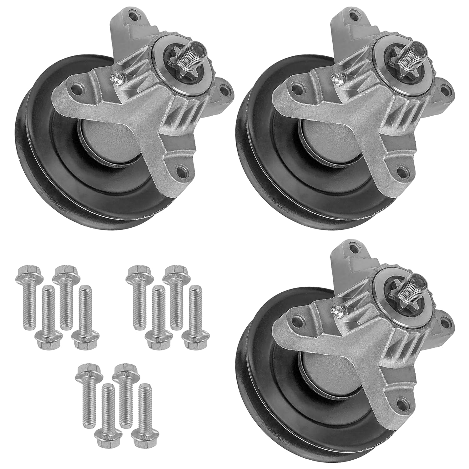Caltric 3 Spindle Assembly W/Bolt Compatible with MTD 618-04474 618-04474A 618-04474B
