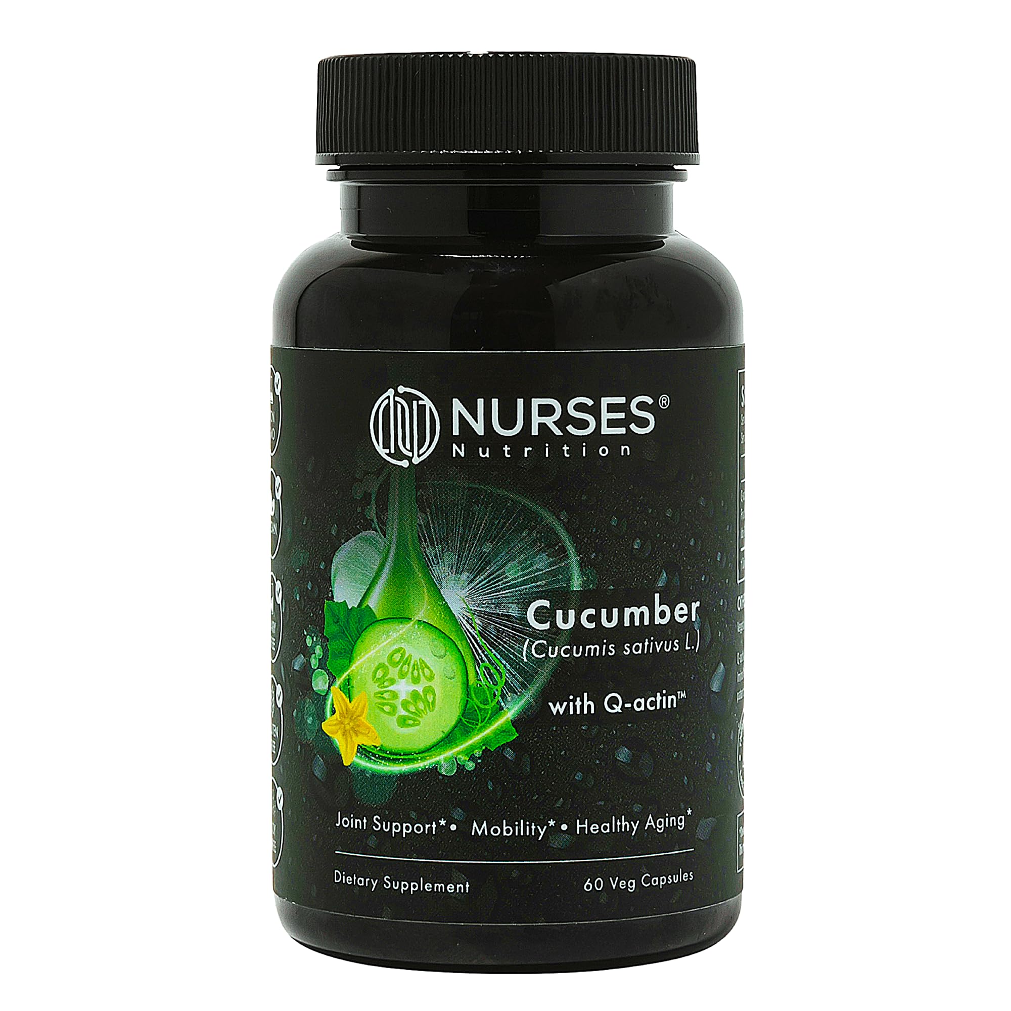 Clinically Studied – Joint Health & Recovery – Premium Cucumber Supplement with Q Actin – 2 Month Supply – 60 Capsules – Third Party Tested – Vegan Gluten Free