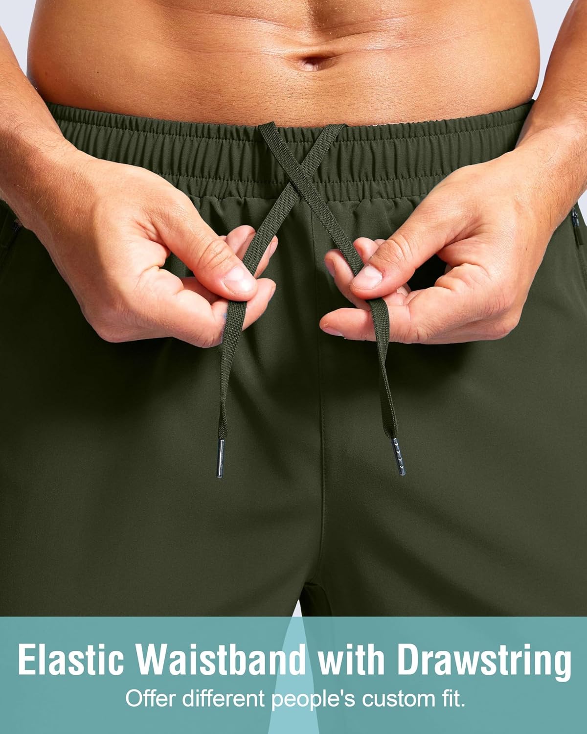 G Gradual Men's Athletic Running Shorts with Zipper Pockets Quick Dry 7"/ 5"/ 9" Workout Gym Shorts for Basketball Hiking thumbnail