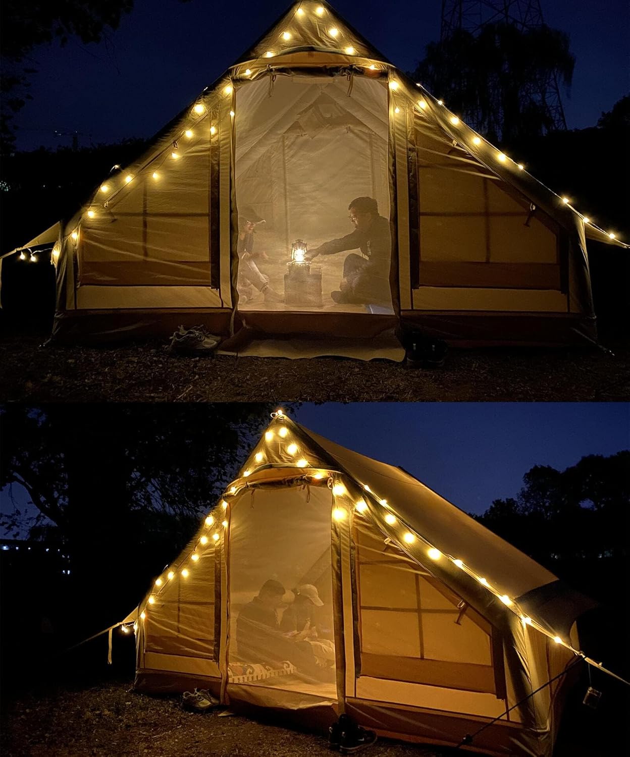 Waterproof Inflatable Camping Tent with Pump and Rain Fly, Outdoor Inflatable TentHouse for Camping for 2-3 Persons