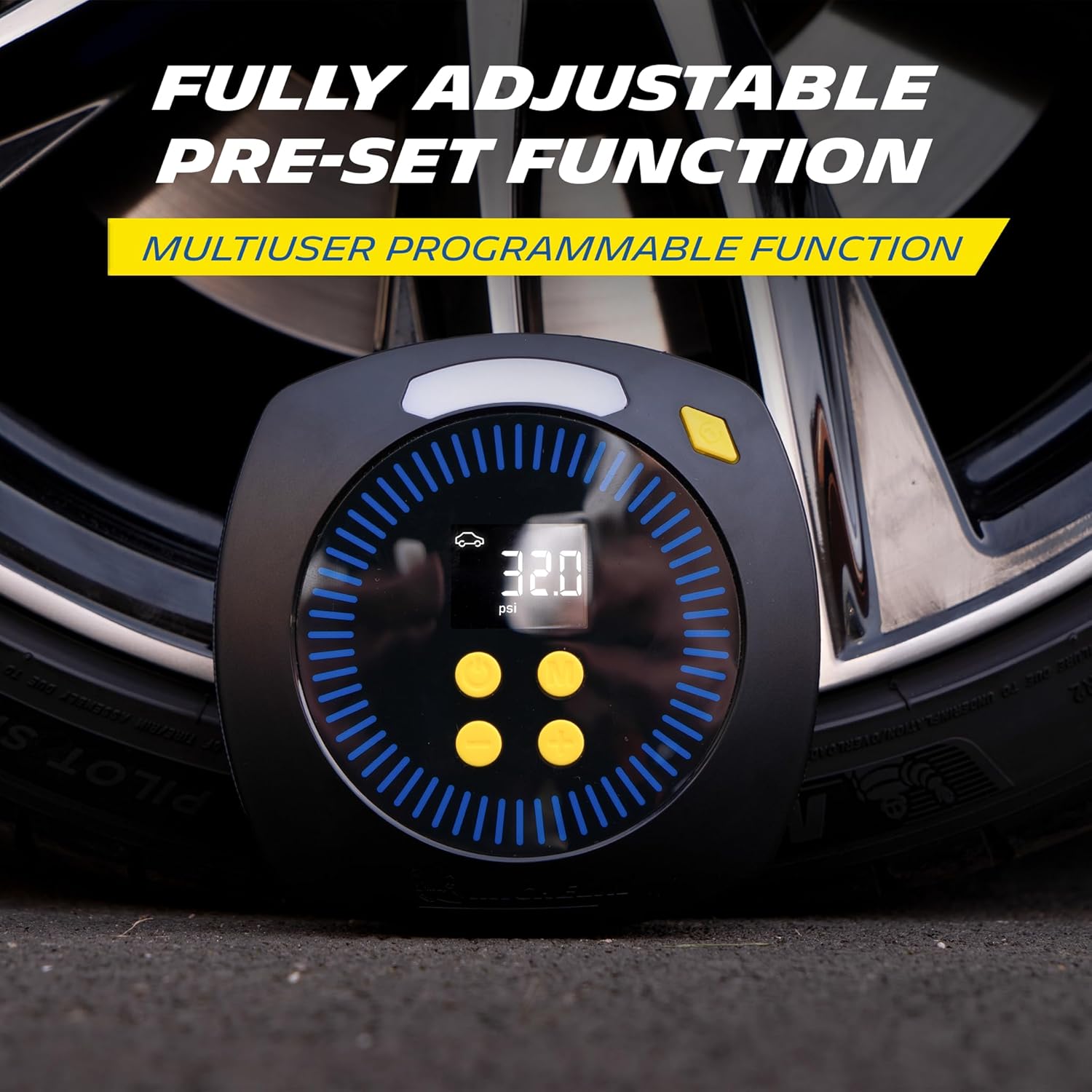 Michelin 12V Digital Micro Programmable Tyre Inflator, Black 2026 - view 5