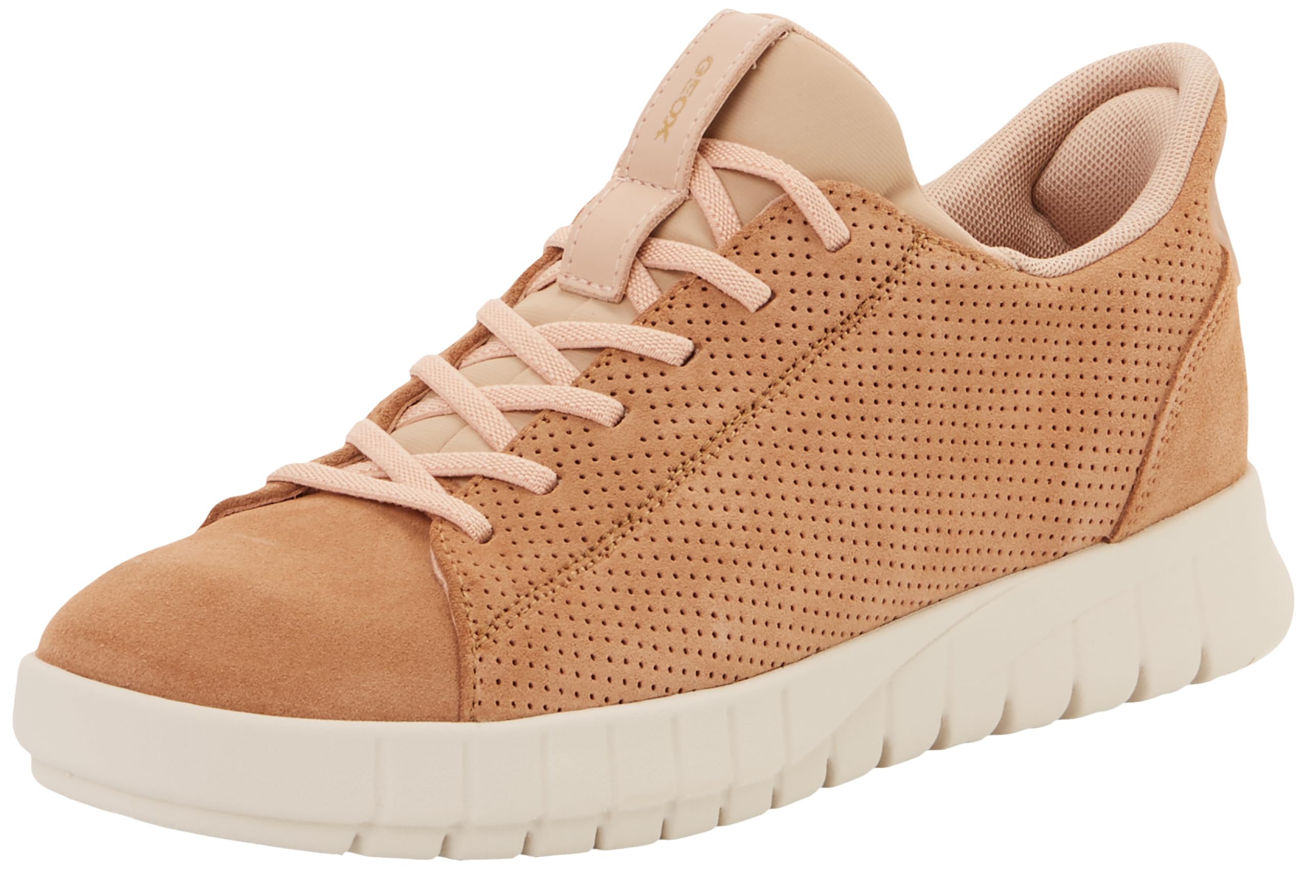 Geox Womens D Flextride Plus C Sneaker, Beige Rose, 7.5 UK