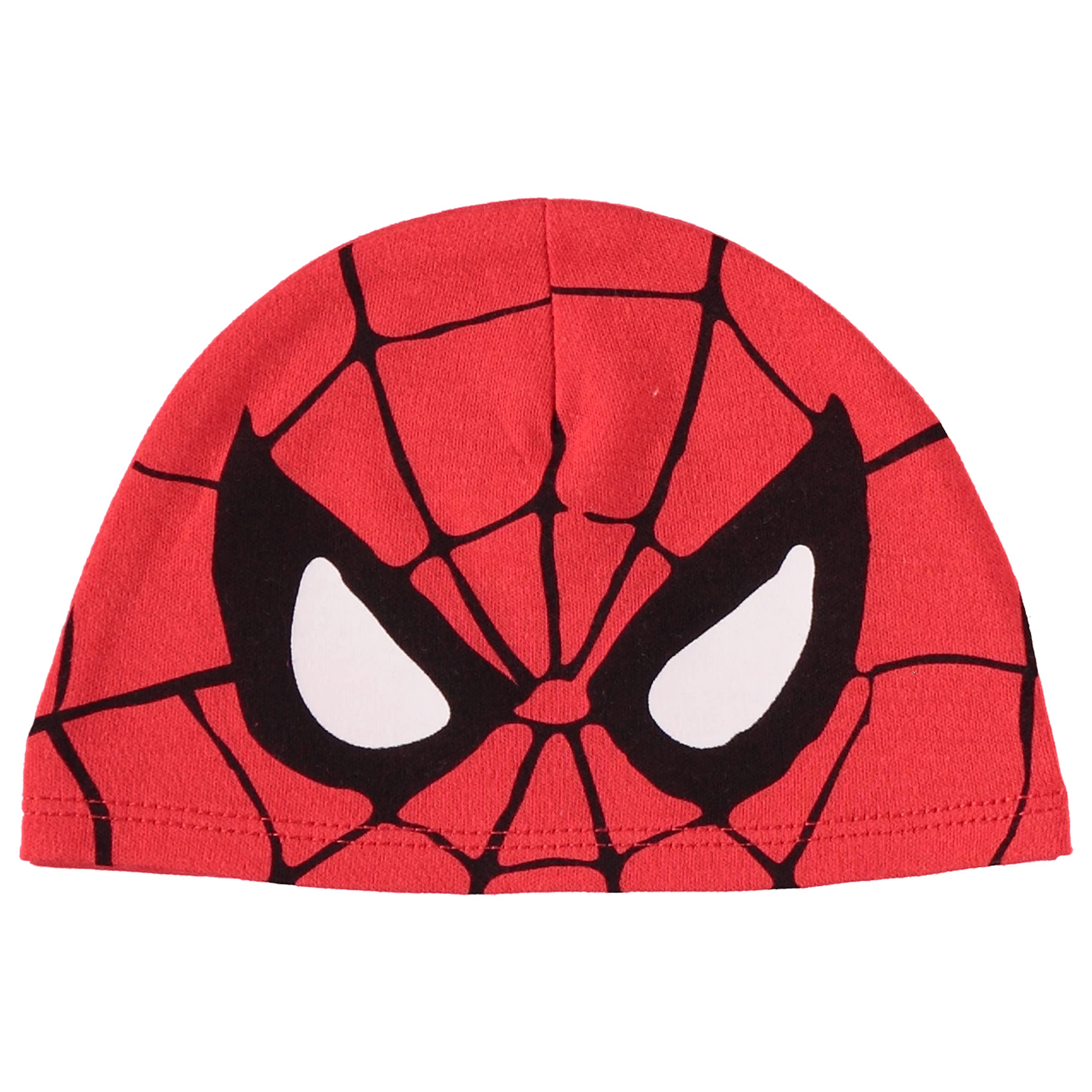 Marvel Spider-Man Baby Boys Clothing 3-Piece Set with Baby Bodysuit, Pants, and Hat – Baby Boy Outfits (Red/Grey, 3-6M)