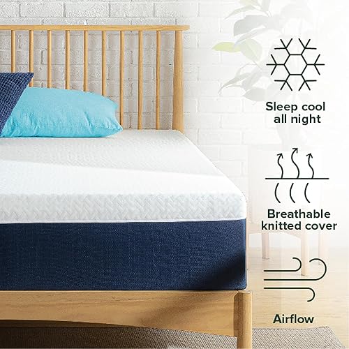 Miniatura 40 de ZINUS Colchón de espuma viscoelástica esencial de enfriamiento individual de 12 pulgadas [NewVersion], sin fibra de vidrio, sensación media, capas