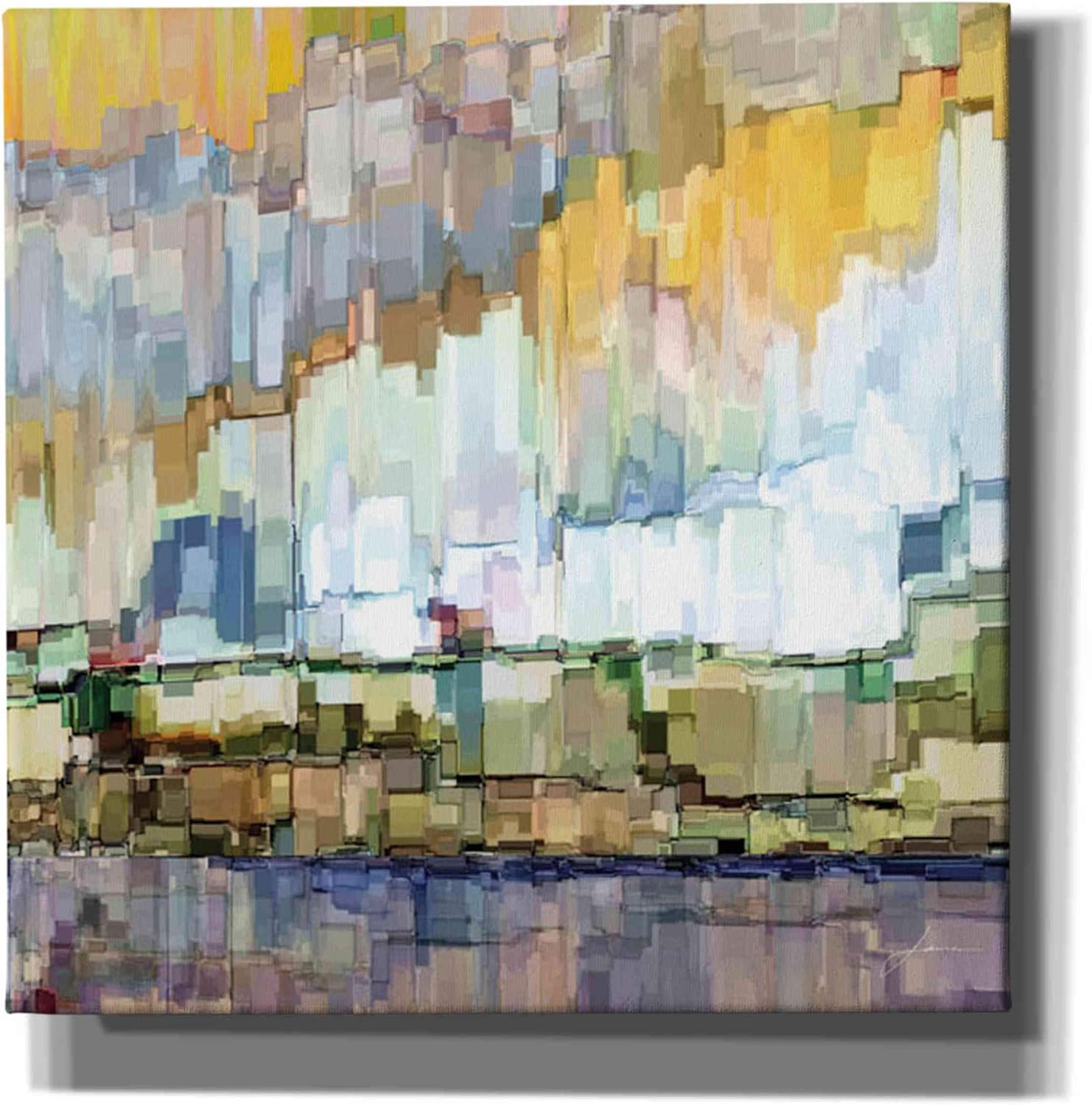 Epic Graffiti 'Glacier Bay I' by James Burghardt, Canvas Wall Art, 12"x12"