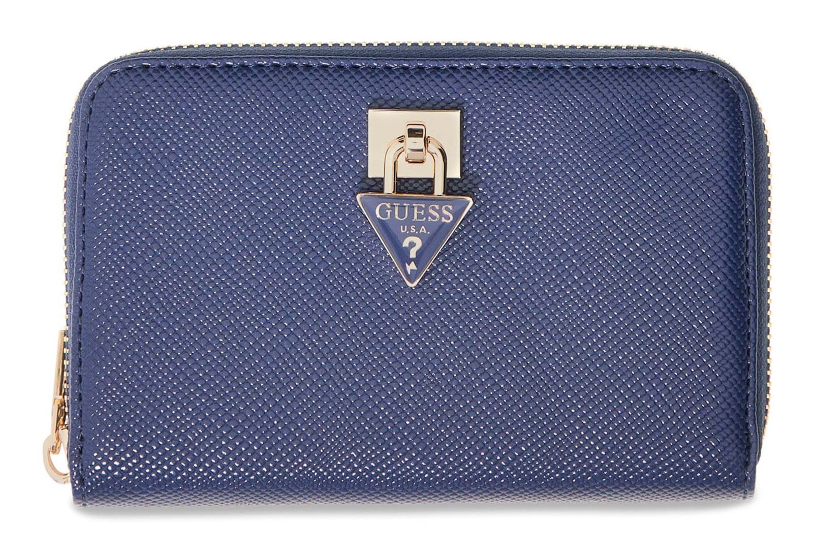 GUESS portafoglio Patsie SLG Zip Around Wallet Navy blu scuro