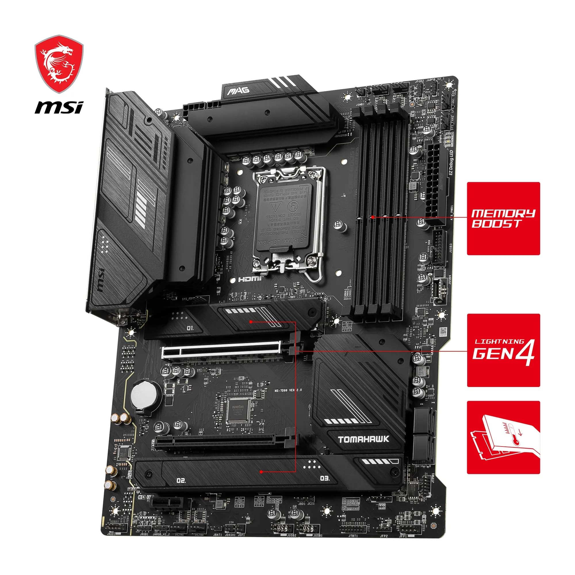 Amazon.com: MSI MAG B760 Tomahawk WiFi Motherboard LGA 1700 ATX