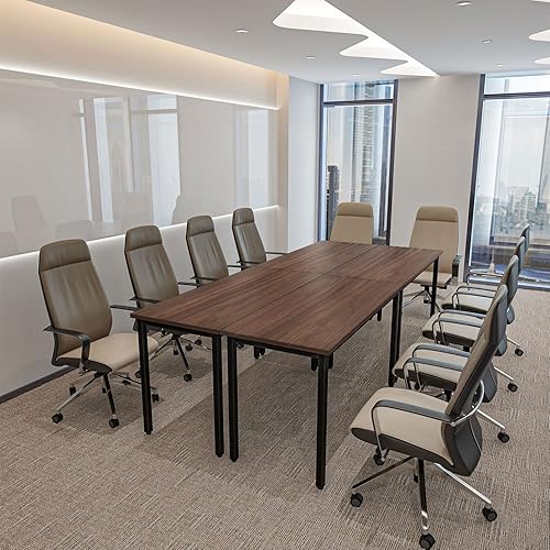 Bonzy Home Mesas de conferencia, escritorio de oficina para computadora de oficina de 9 pies para sala de reuniones, estudio, escritura, mesa de