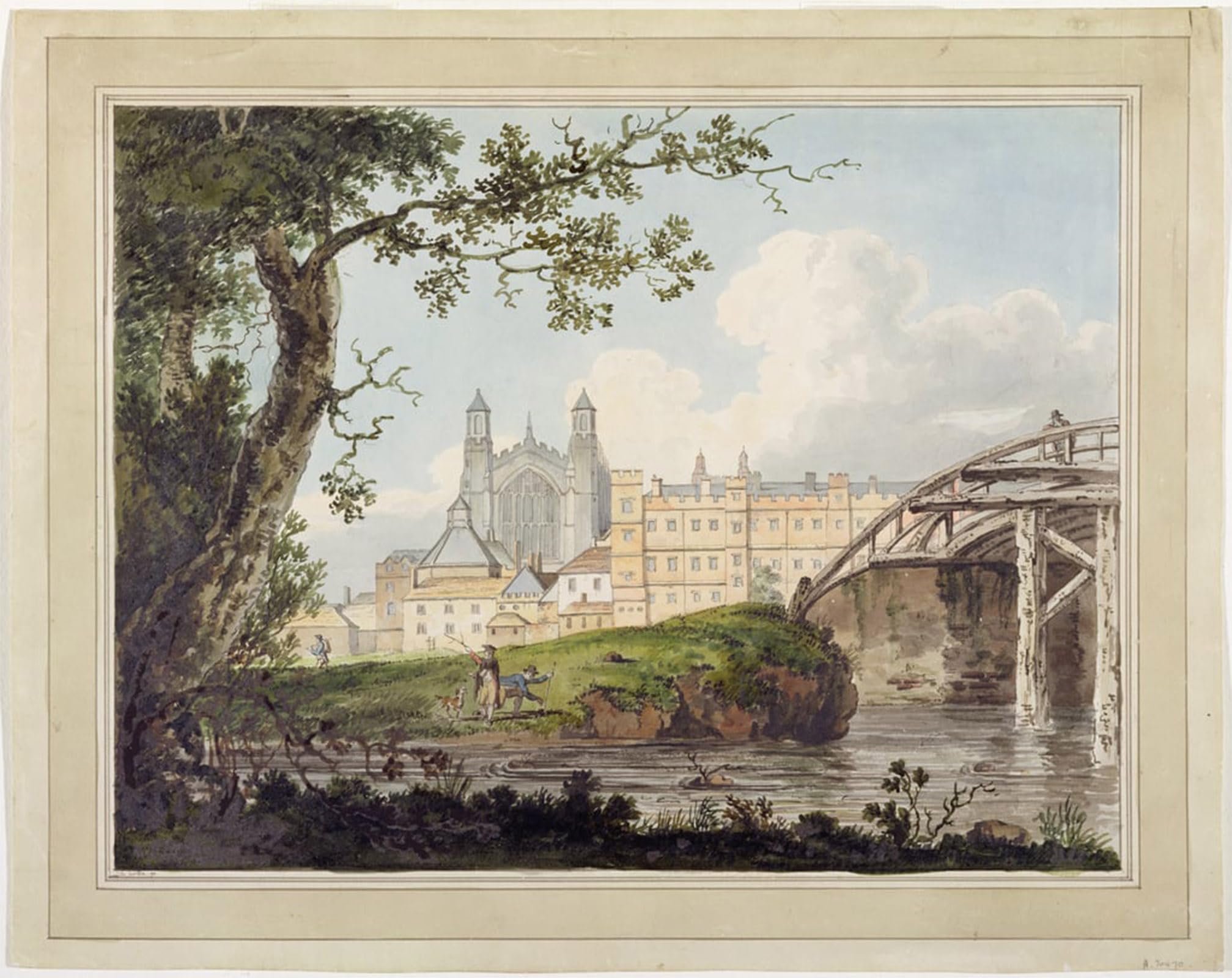 Posteriik No Frame Vintage Classic Picture Landscape Artwork Eton College From Datchet Road By Girtin Portrait Canvas Painting For Office Home Decor 60X90cm