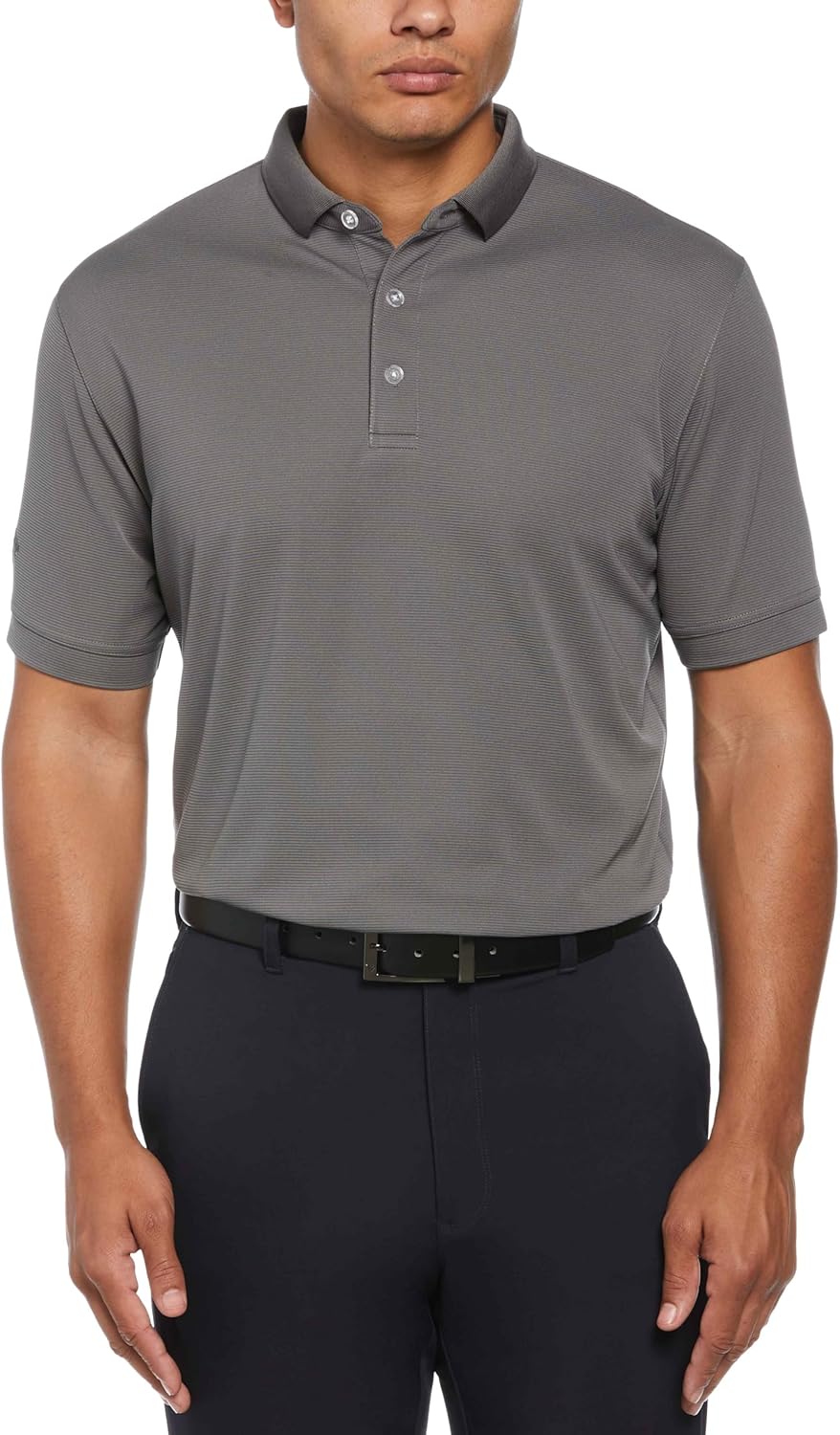 Callaway Men's Short Sleeve Stretch Ottoman Performance Golf Polo Shirt, Moisture-Wicking, Sun Protection (Available in Big & Tall)