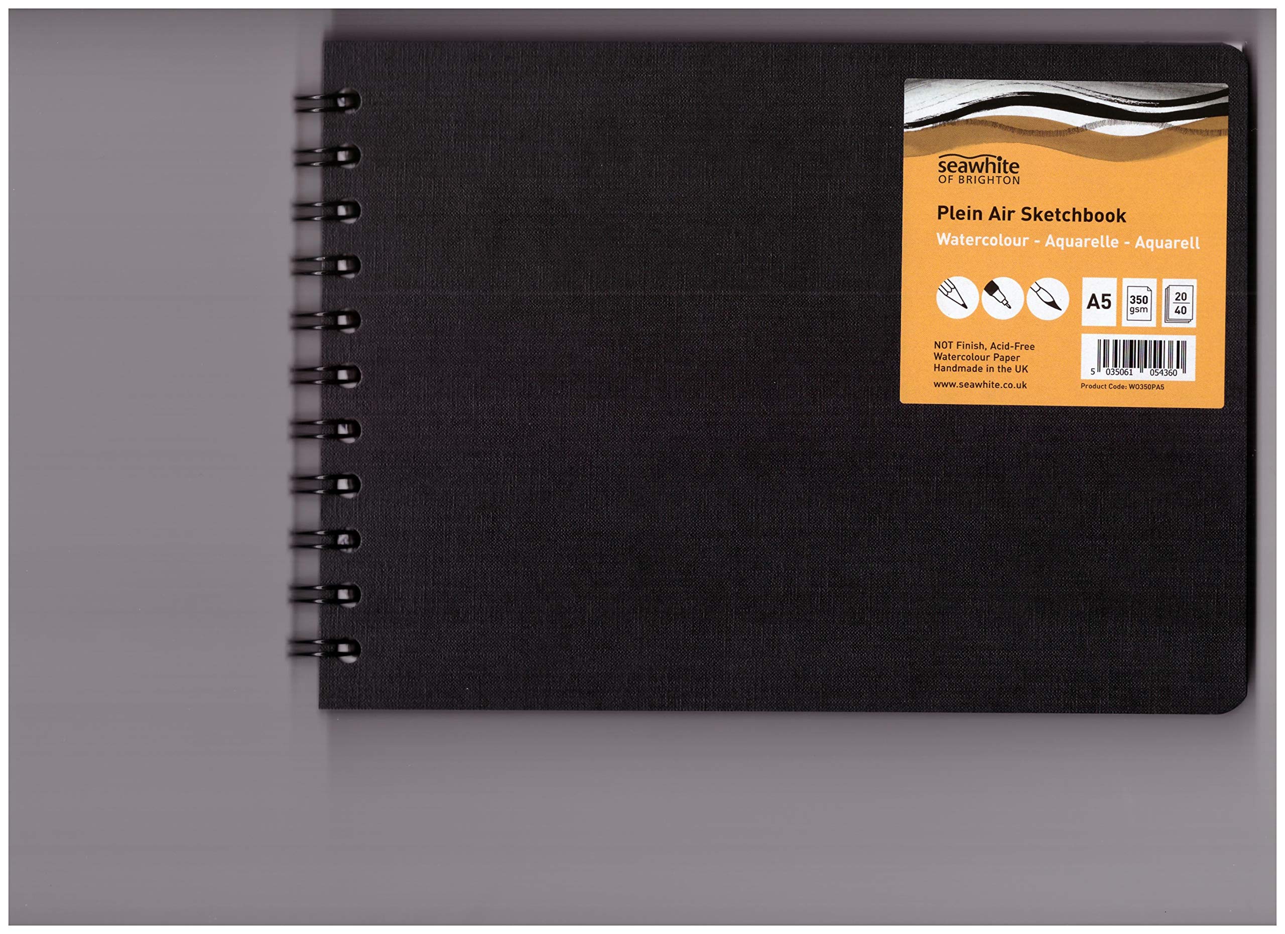 Carnet Croquis Aquarelle 300g/m² - Papier 100% Coton - 24 Feuilles - Format A5
