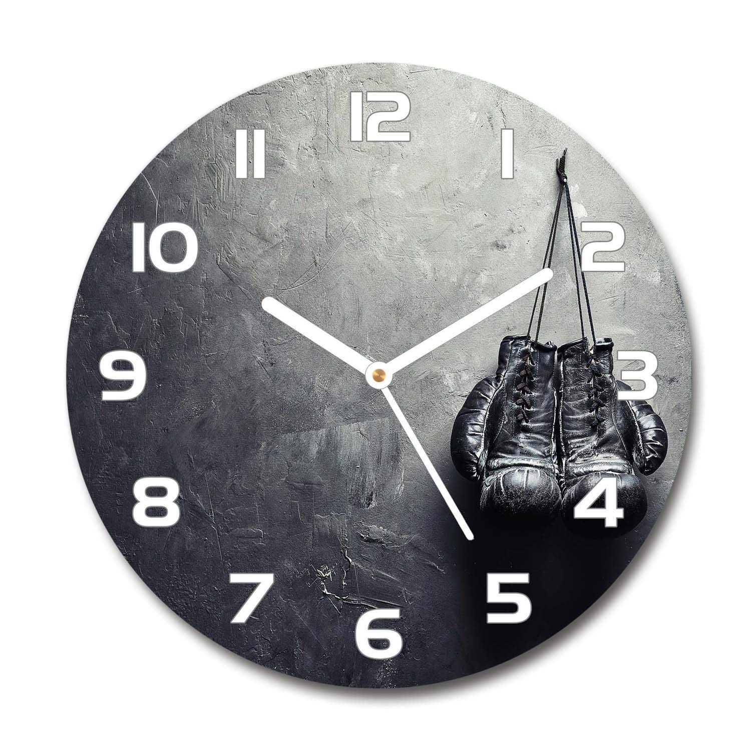 Horloge en verre silencieuse sur pied Tulup contre le bruit tic-tac
