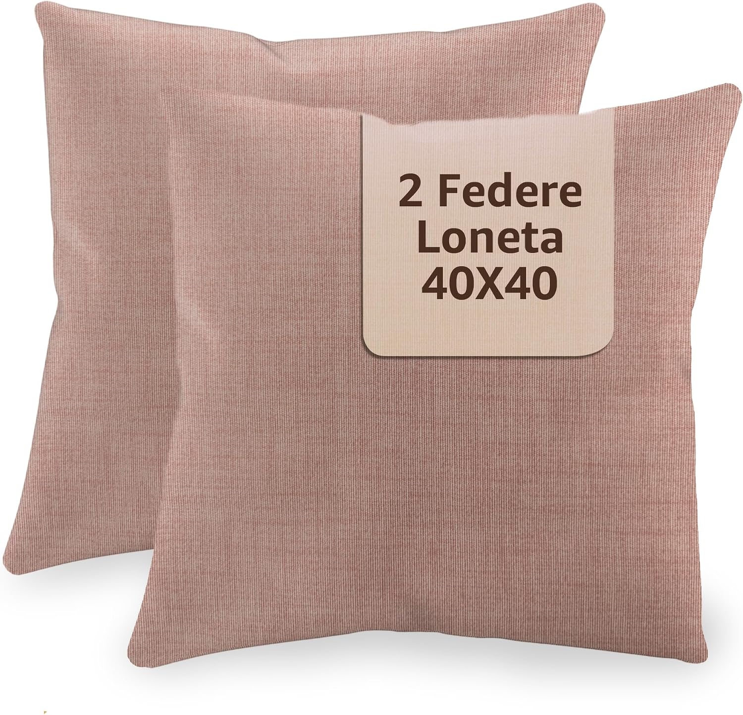 GIRASOLE HOME Coppia Federe Cuscini in Simil Lino Antiacaro e Ipoallergenico Per Divano e Letto