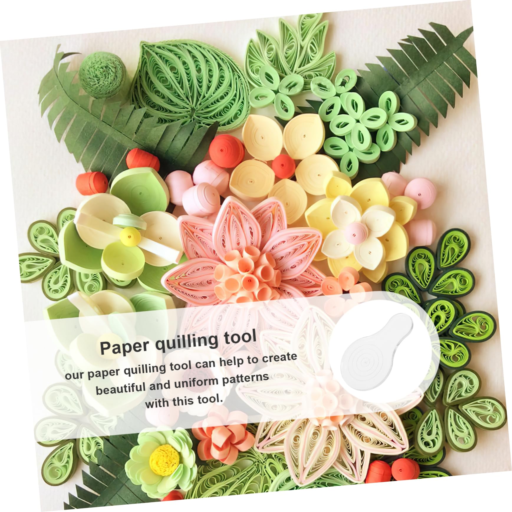 Lurrose 4 Set Strumento per Trapuntare La Carta Arricciatura Kit per Quilling di Carta Utensile Quilling Attrezzo per Quilling Dispositivo per Quilling di Carta Plastica Bianca 4 Pezzi*4